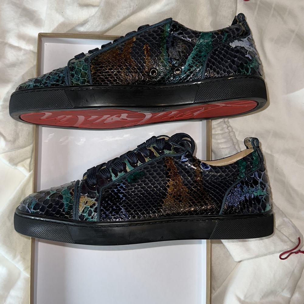 Christian Louboutin Men’s Python Multicolor Sneak… - image 8